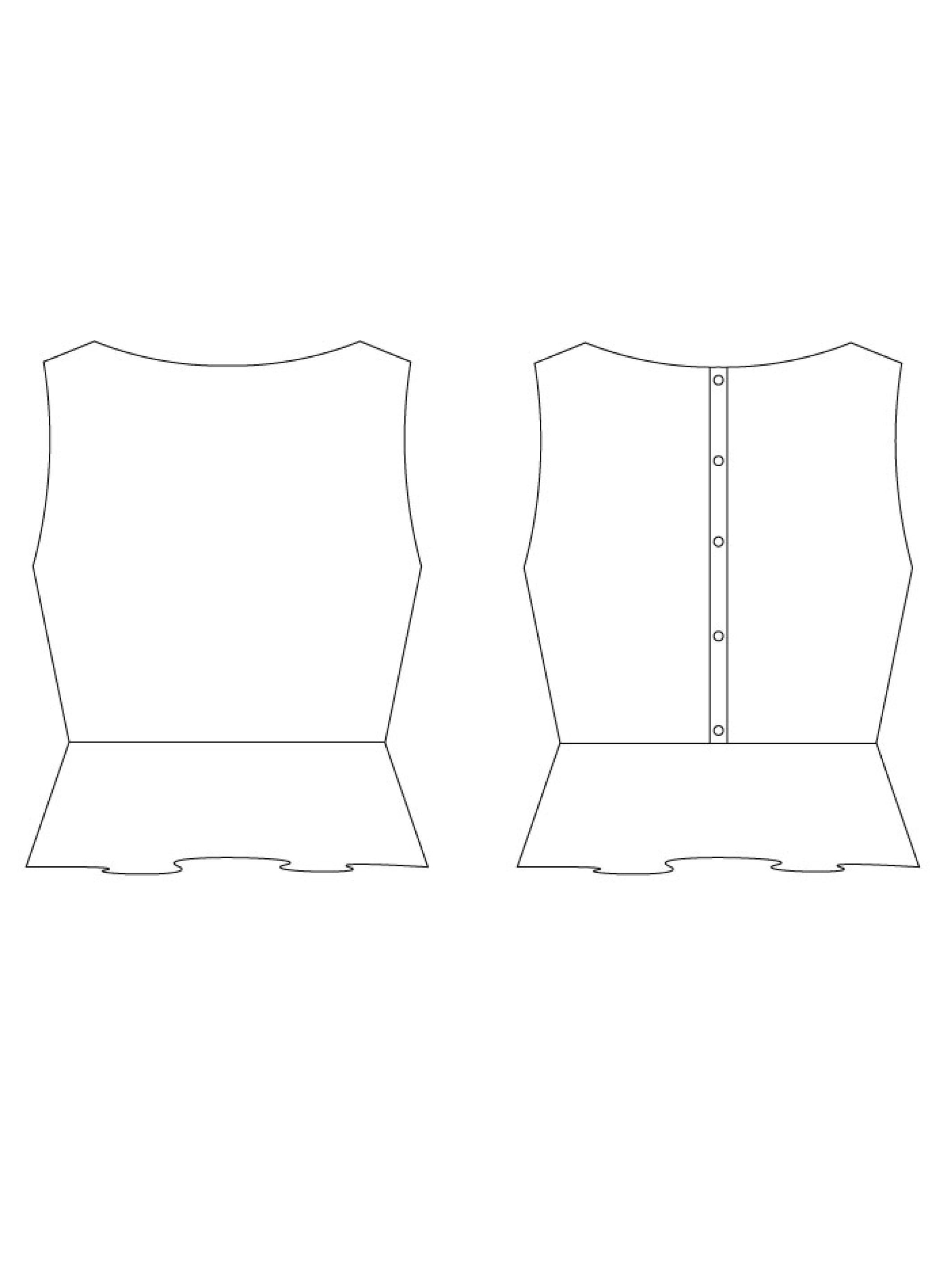 Basic Sleeveless Peplum Top