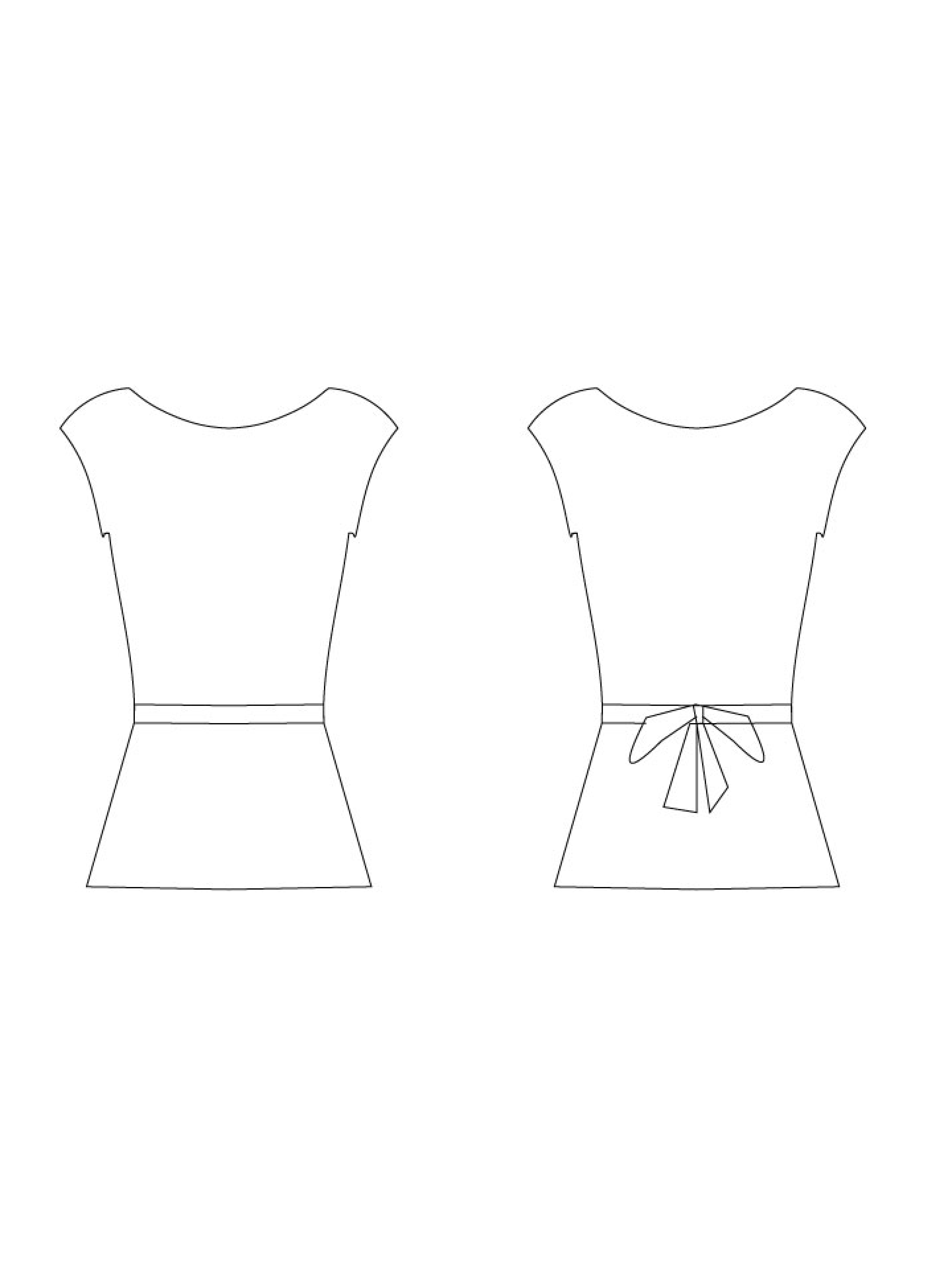 Drop -Shoulder Top with Belt