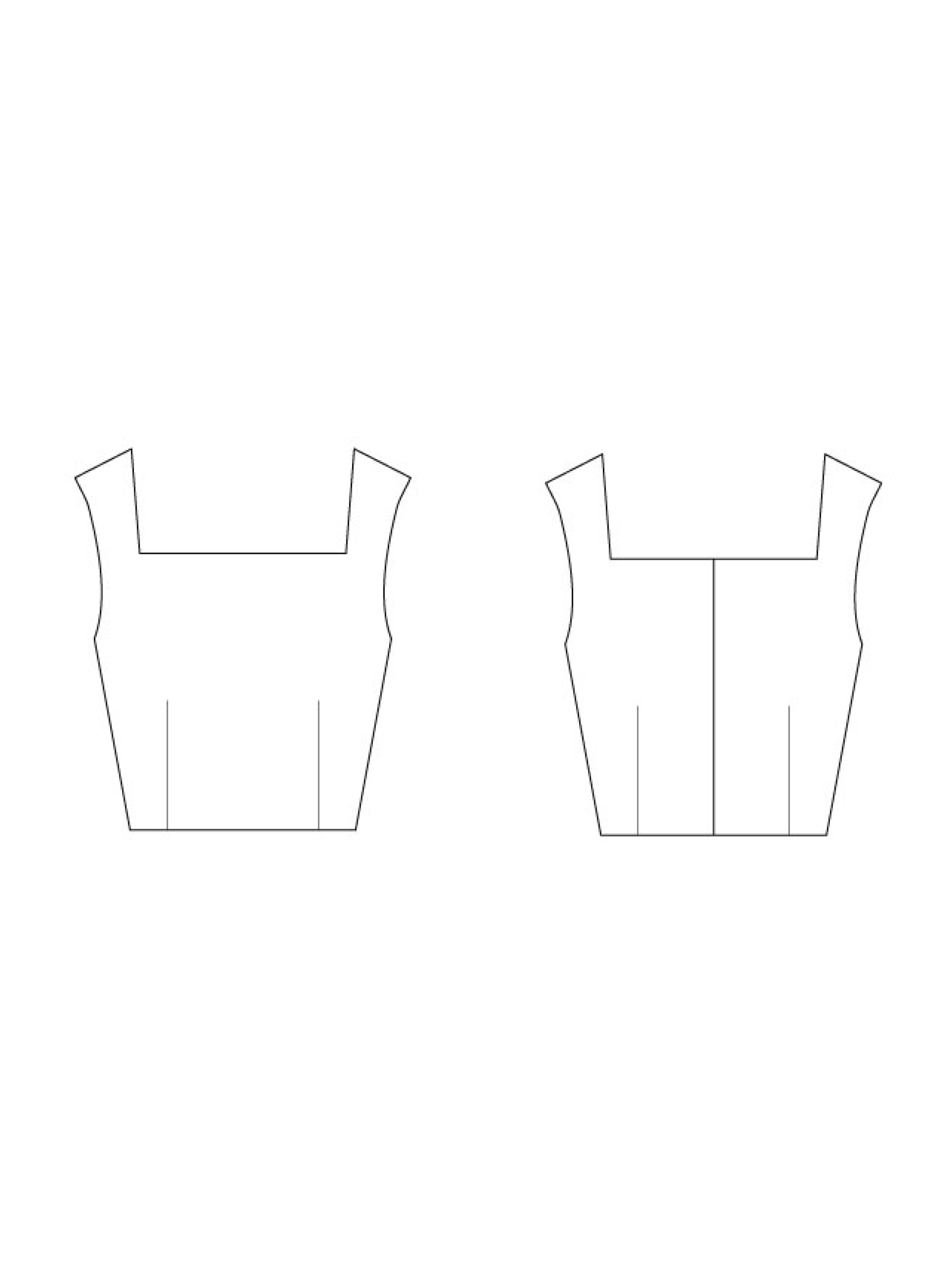 Square Neck Crop-Top