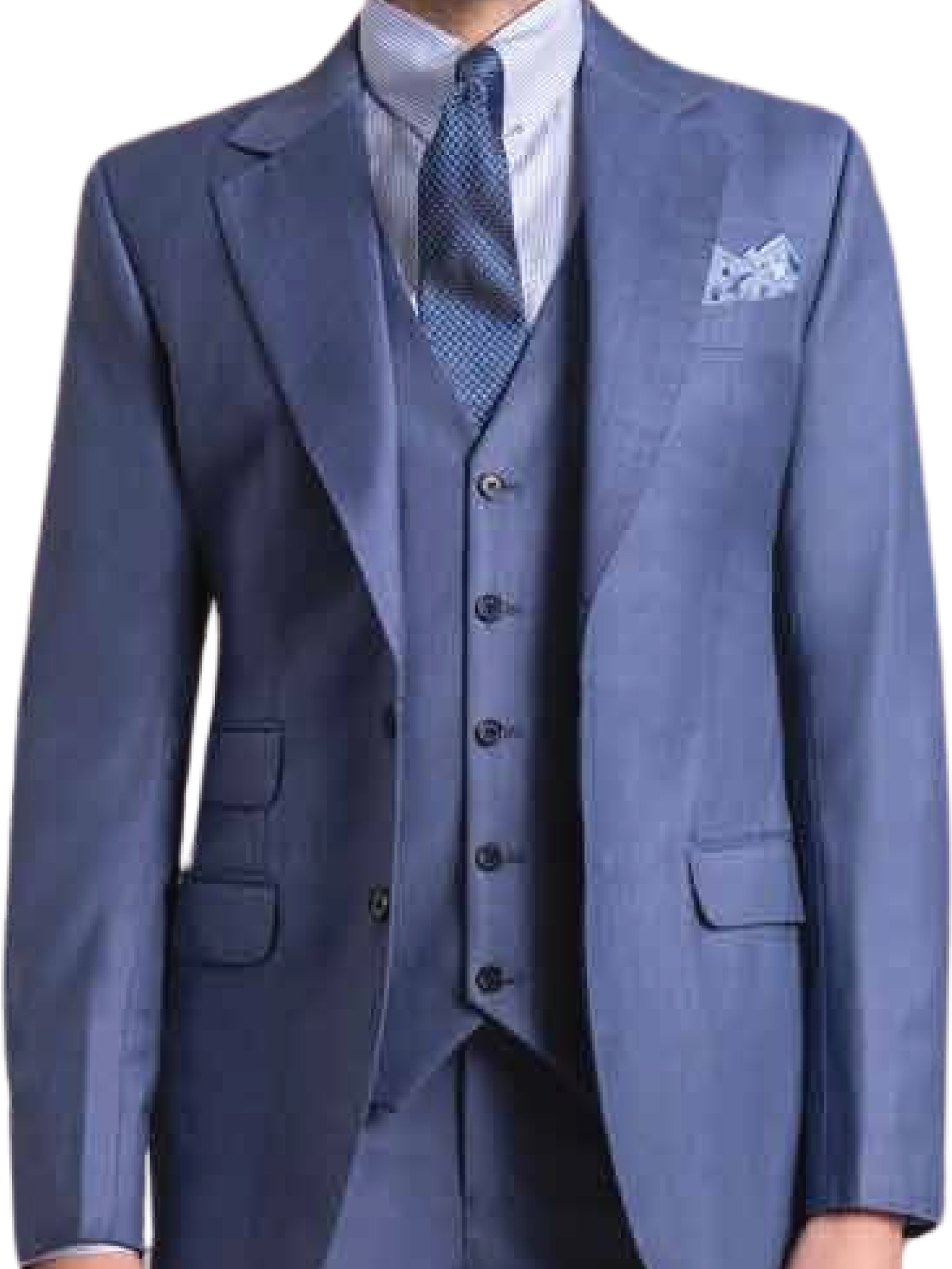 Single-Breasted Suit with 2-Button Jacket