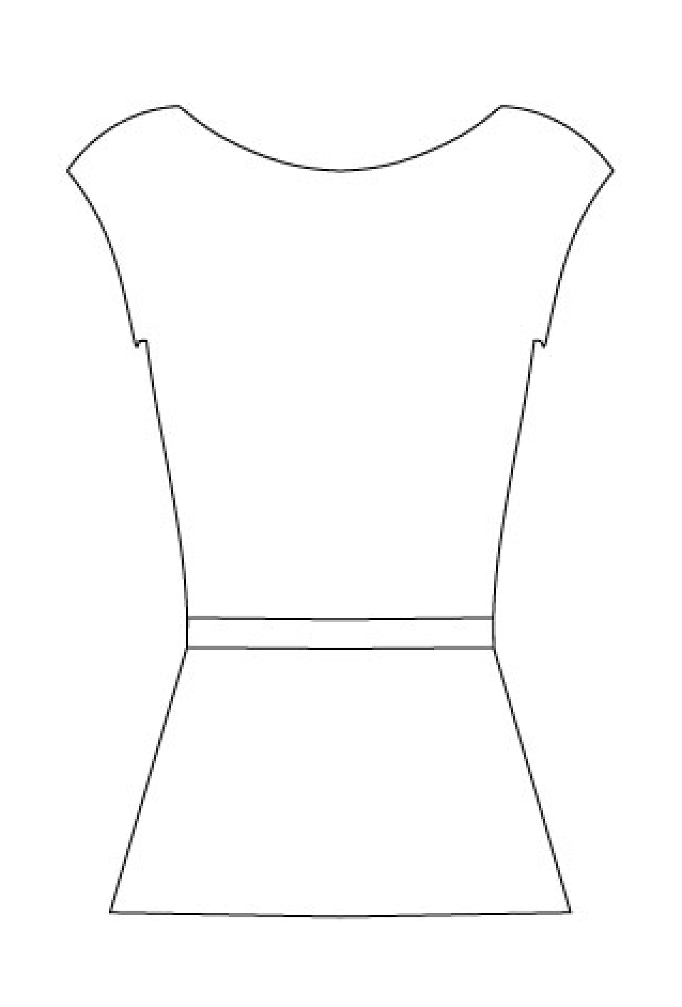 Drop -Shoulder Top with Belt